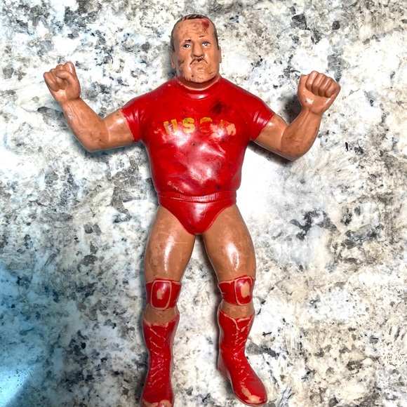 ⚡️LOT OF 6 WWF TITAN SPORTS 1986 VINTAGE RUBBER WRESTLING ACTION FIGURES⚡️ - Picture 6 of 7